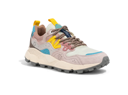 YAMANO 3 WMN Sneakers in suede nylon light pink off white pink